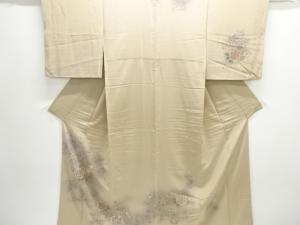鳳凰に花唐草模様一つ紋訪問着